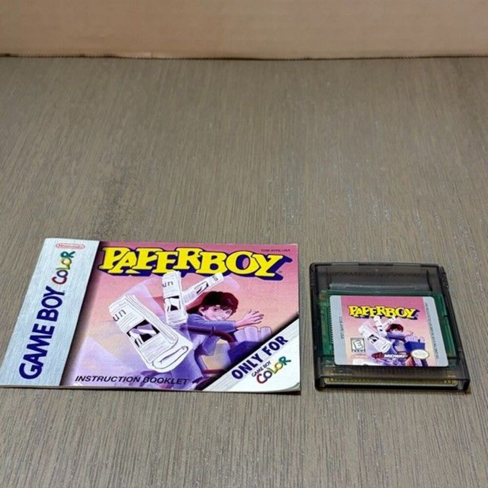 Paperboy Nintendo Game Boy Color, Cartridge and Manual Only